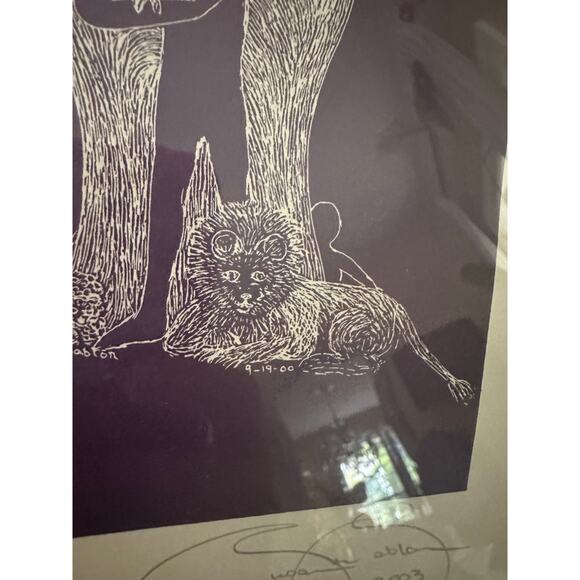 Signed numbered framed Print by Susan M. Sablon 2003, A Message of Faith 11x9” - Picture 10 of 14